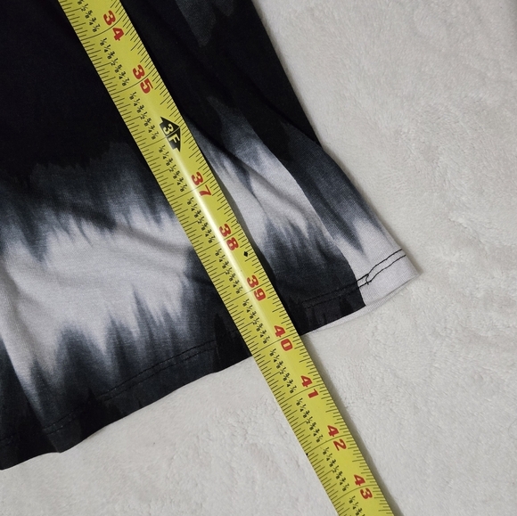 A.N.A. Maxi Skirt Size 1X Black White Flexible Flowy Boho Casual Striped - Picture 12 of 12